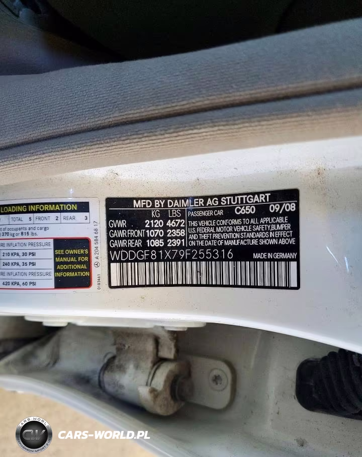 2009 Mercedes-Benz C 300 4Matic VIN:WDDGF81X79F255316 - 12