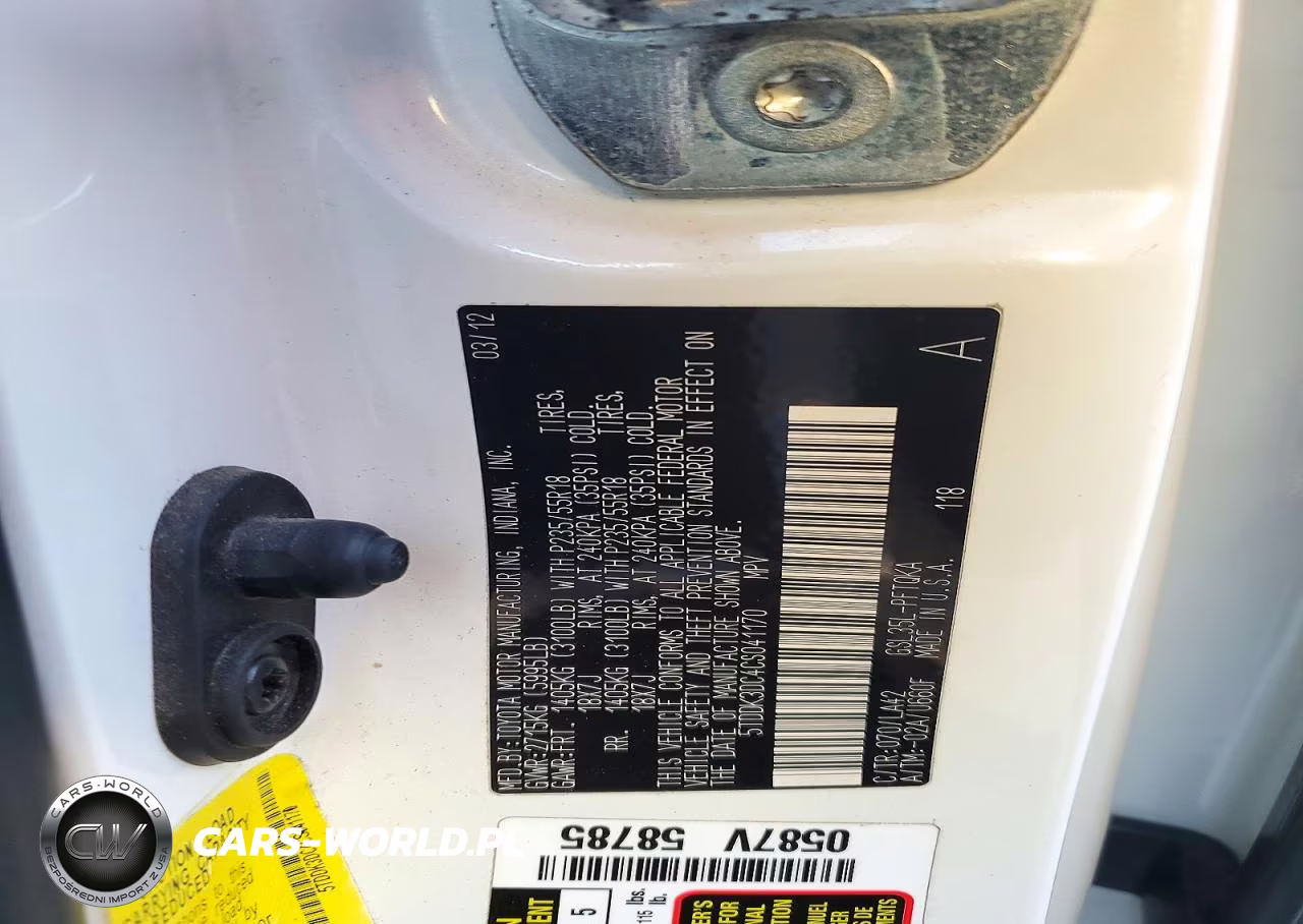 2012 Toyota Sienna Limited 7-Passenger VIN:5TDDK3DC4CS041170 - 13