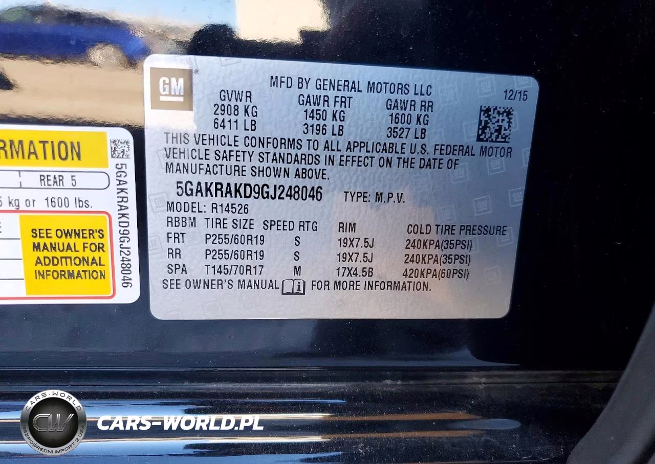 2016 Buick Enclave VIN:5GAKRAKD9GJ248046 - 13