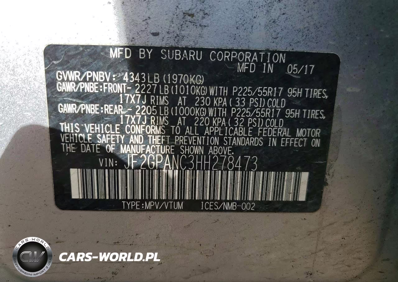 2017 Subaru Crosstrek Limited VIN:JF2GPANC3HH278473 - 14