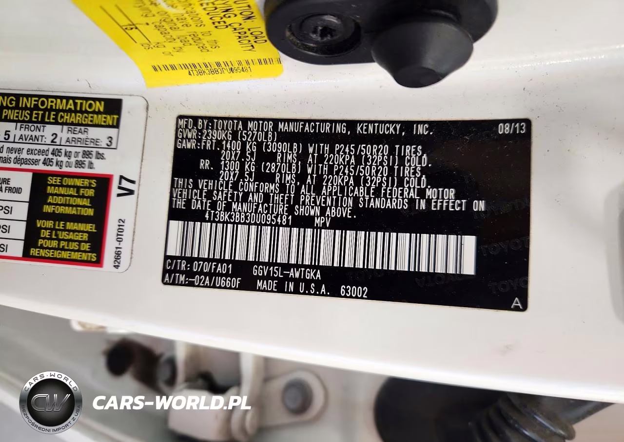 2013 Toyota Venza Le VIN:4T3BK3BB3DU095481 - 13