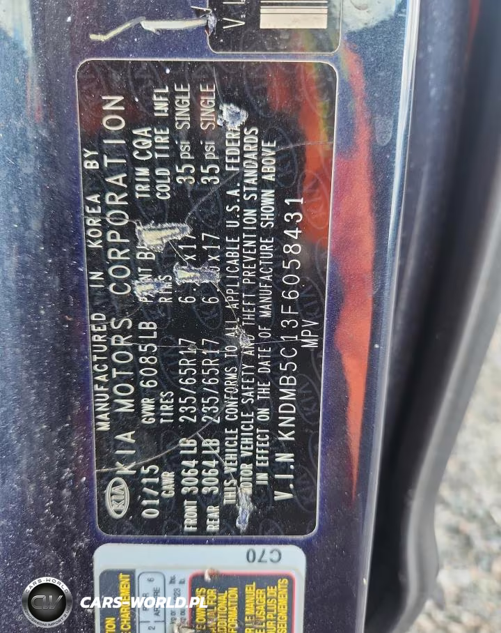2015 Kia Sedona Lx VIN:KNDMB5C13F6058431 - 13