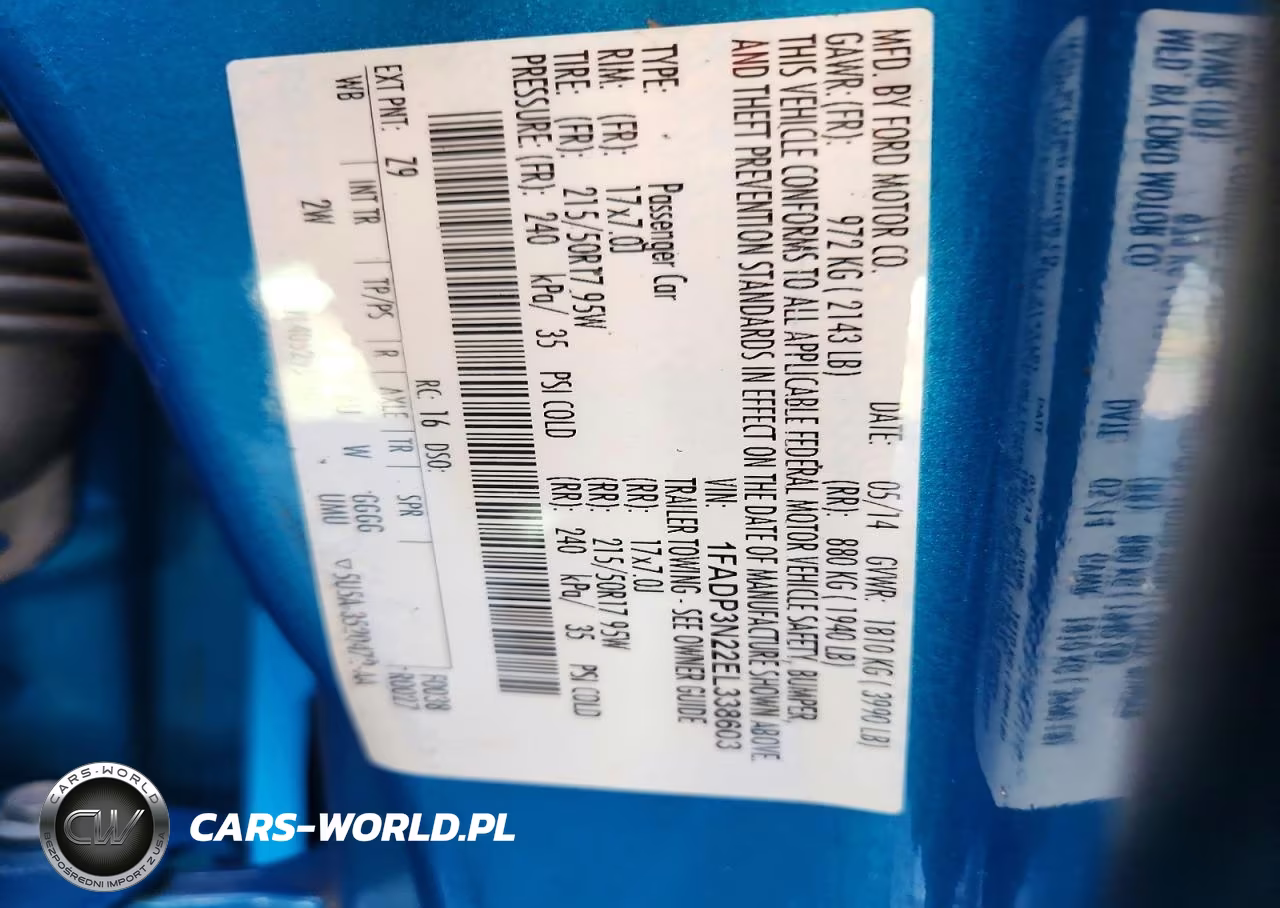 2014 Ford Focus Titanium VIN:1FADP3N22EL338603 - 12