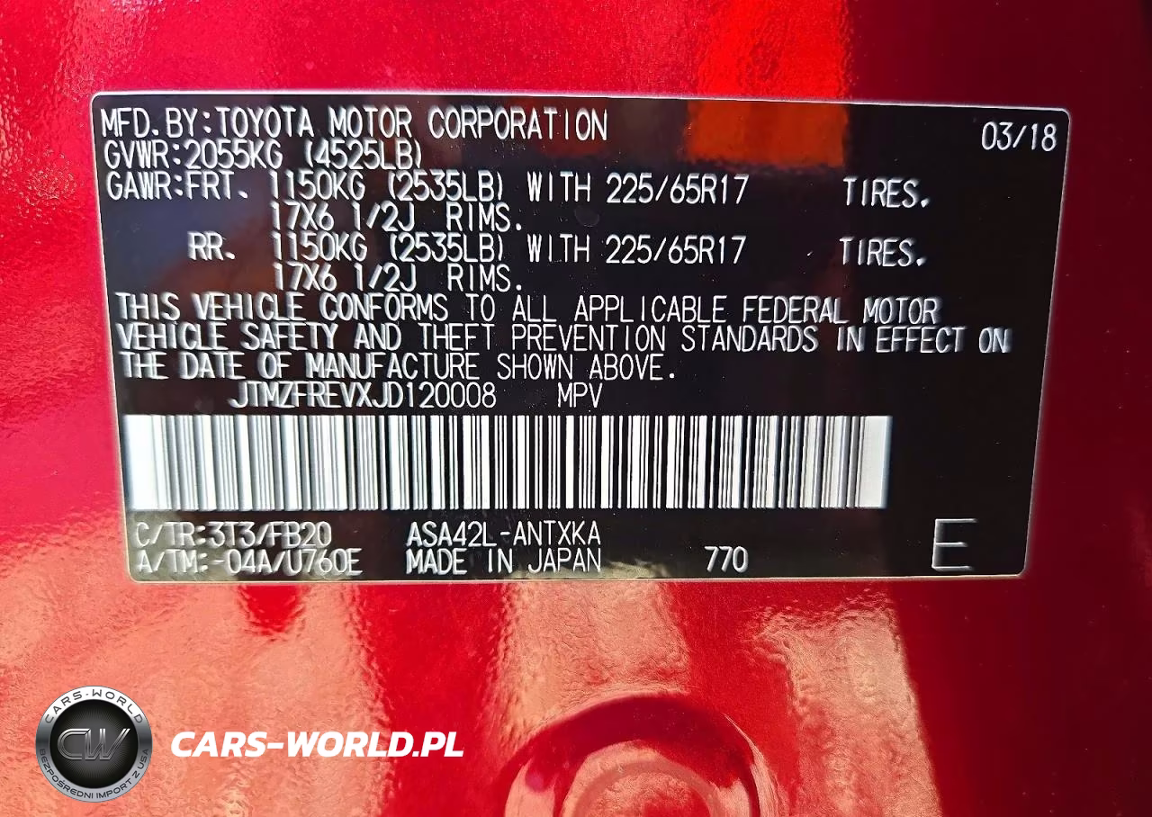 2018 Toyota Rav4 Le VIN:JTMZFREVXJD120008 - 14