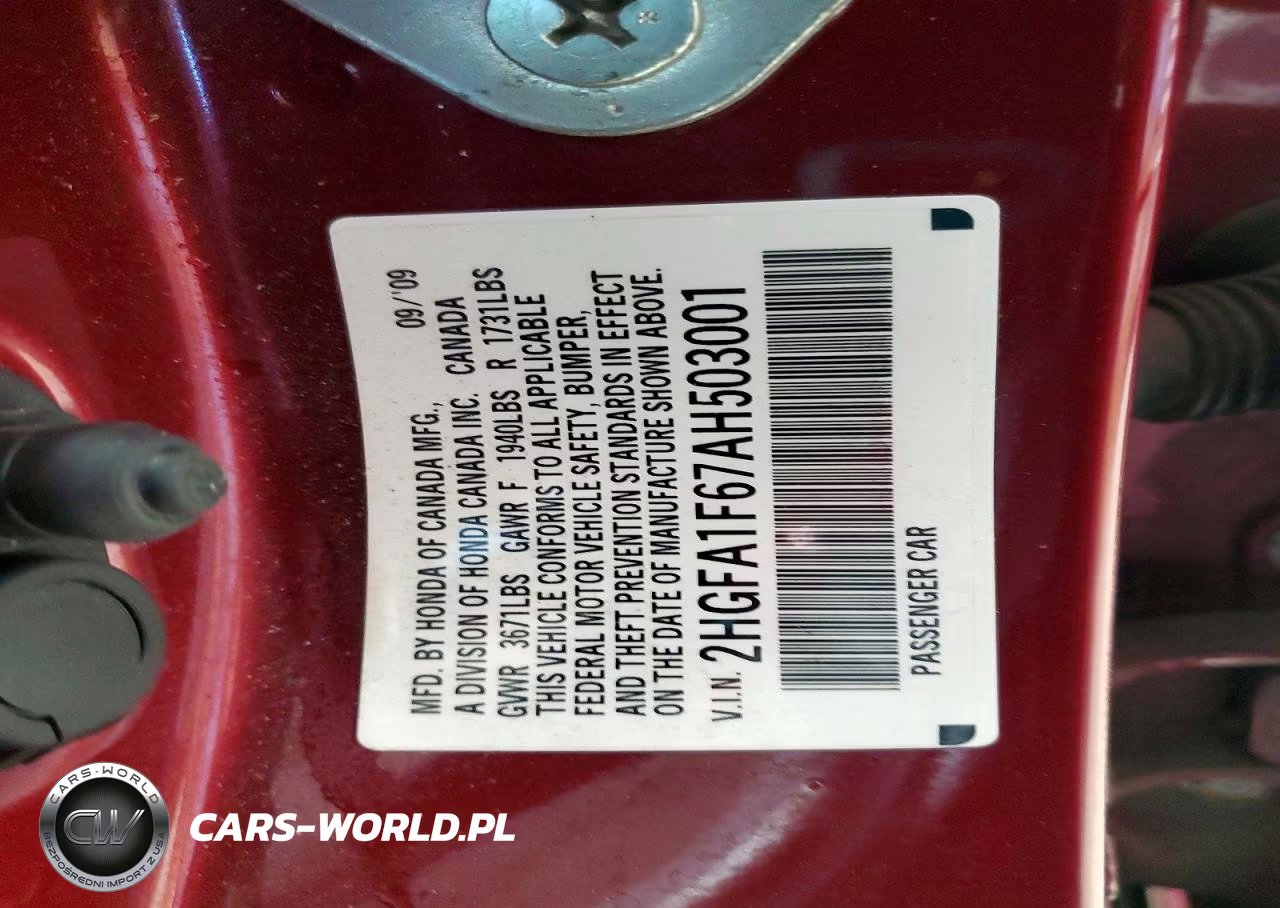 2010 Honda Civic Lx-S VIN:2HGFA1F67AH503001 - 12