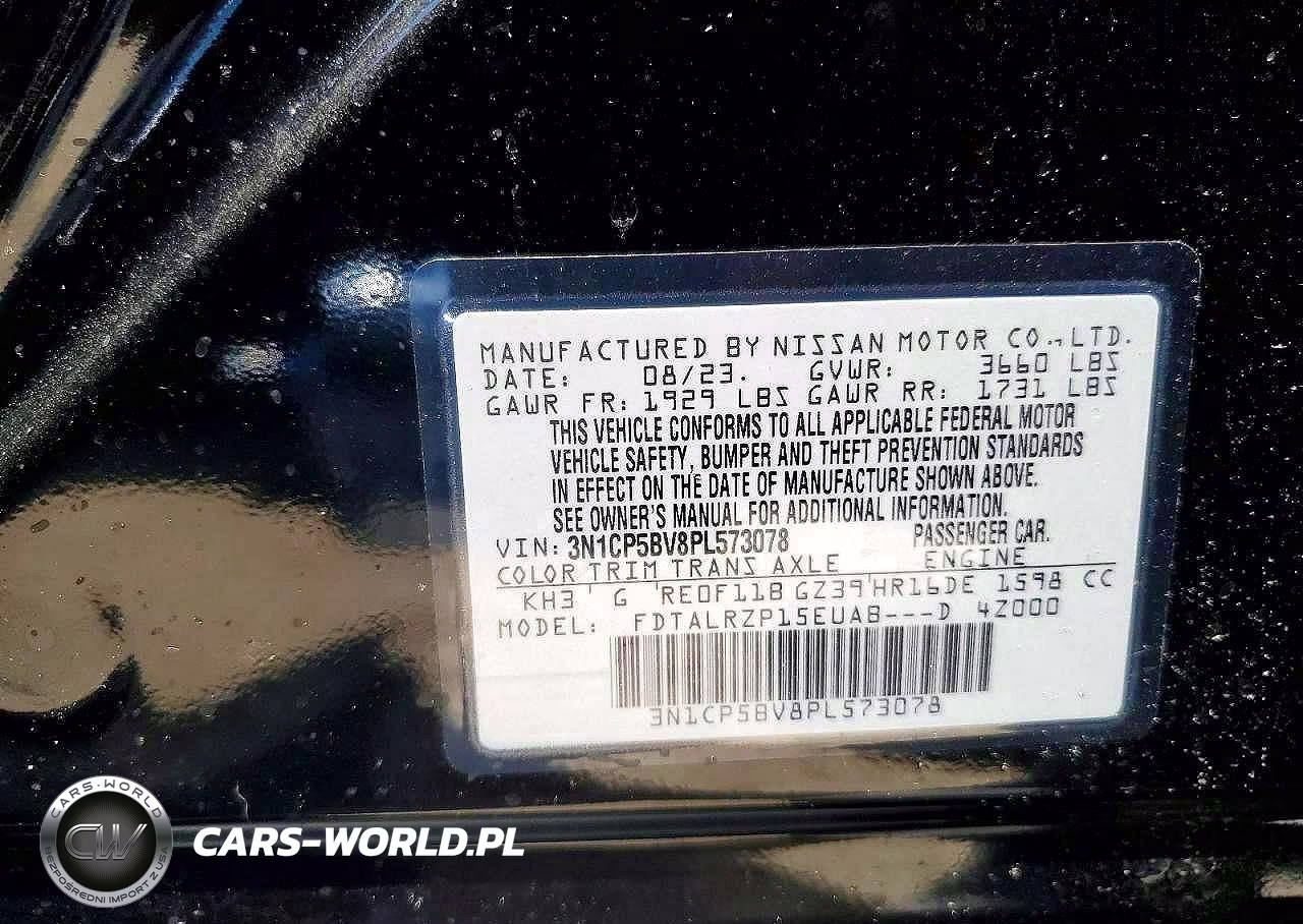 2023 Nissan Kicks S VIN:3N1CP5BV8PL573078 - 12