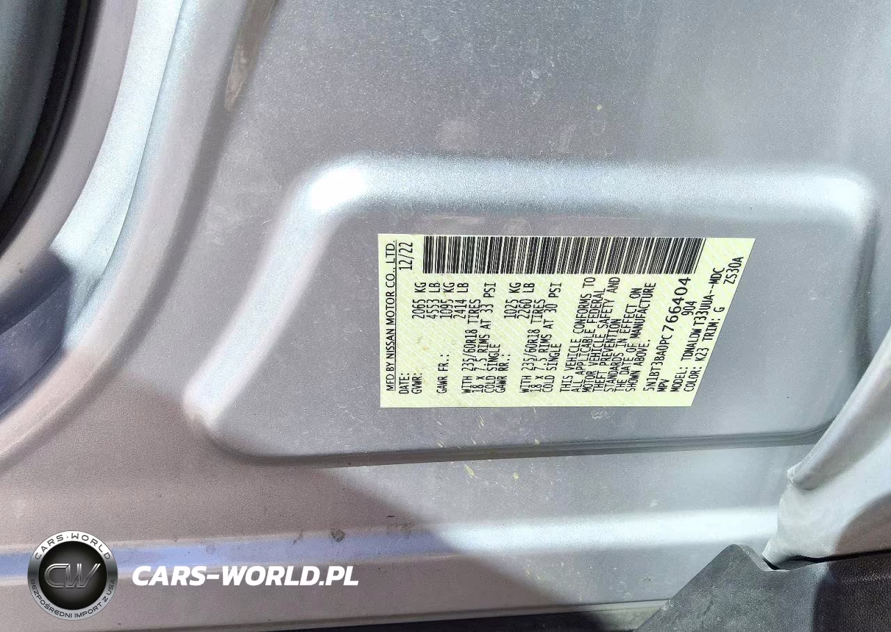2023 Nissan Rogue Sv VIN:5N1BT3BA0PC766404 - 13