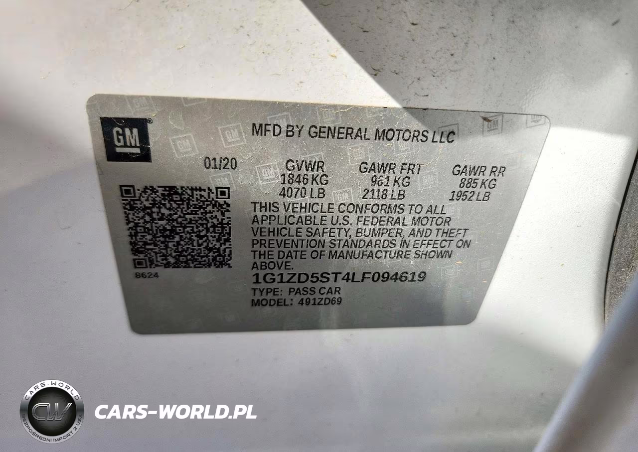 2020 Chevrolet Malibu Lt VIN:1G1ZD5ST4LF094619 - 12