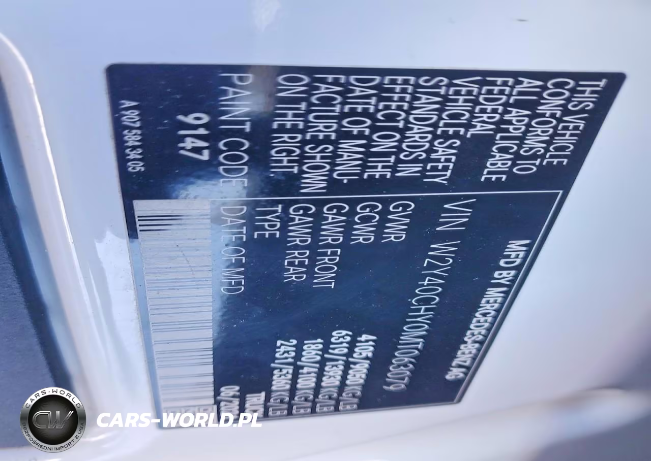 2021 Freightliner Sprinter 2500 Delivery Van VIN:W2Y40CHY0MT063079 - 14