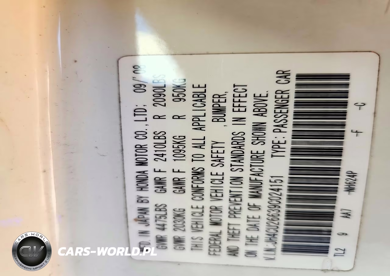 2009 Acura Tsx VIN:JH4CU26639C024151 - 13