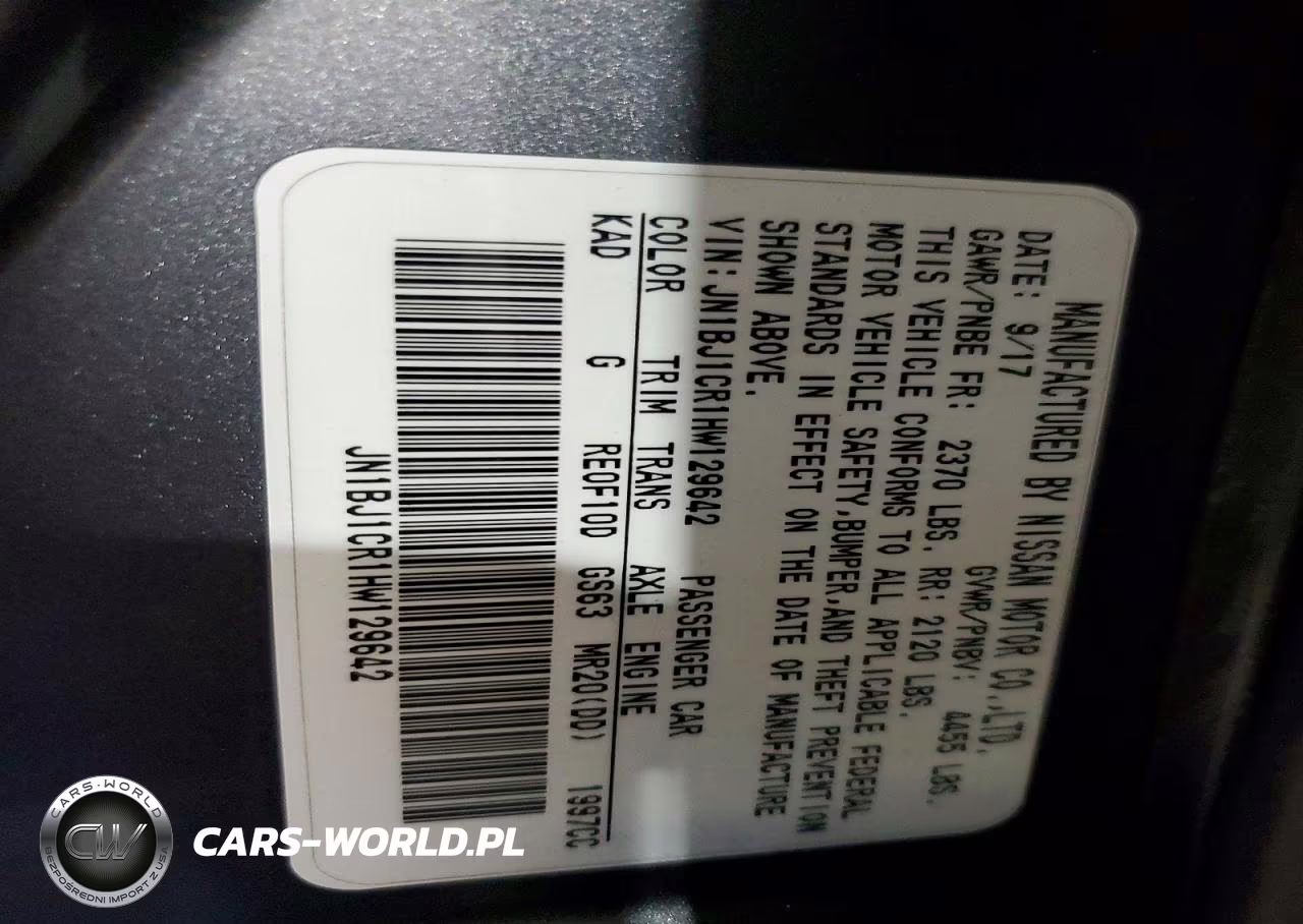 2017 Nissan Rogue Sport S VIN:JN1BJ1CR1HW129642 - 13
