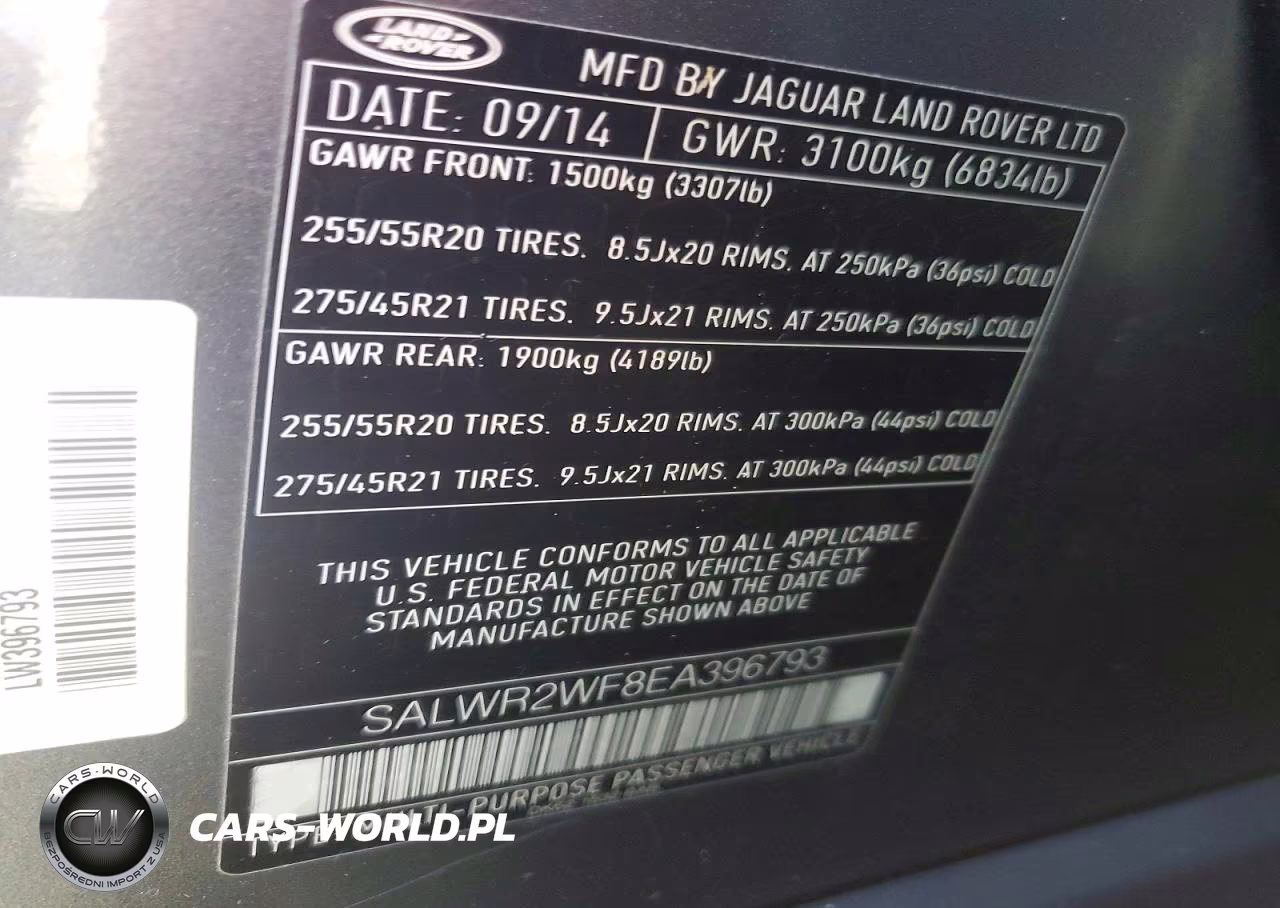 2014 Land Rover Range Rover Sport Hse VIN:SALWR2WF8EA396793 - 13