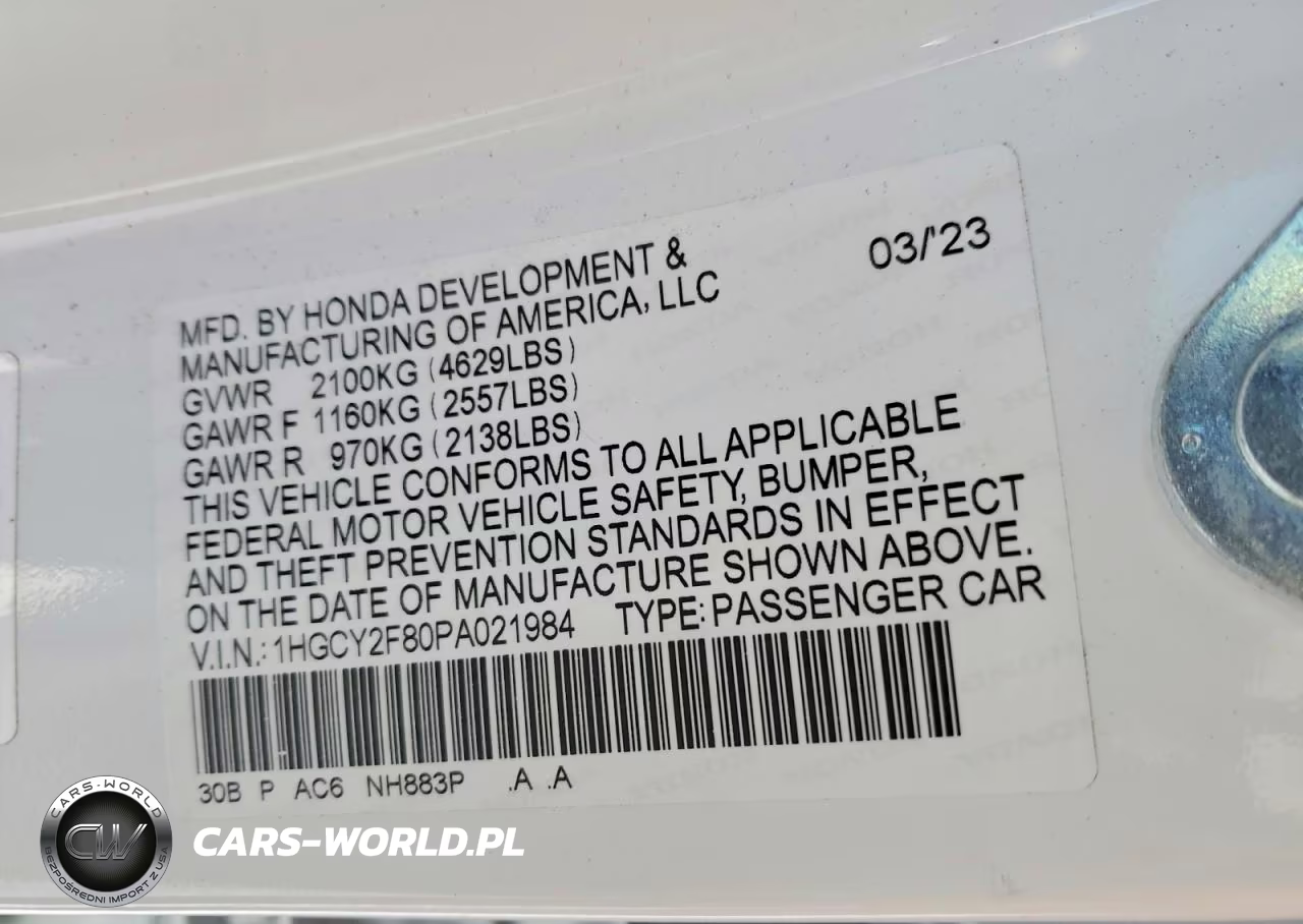 2023 Honda Accord Touring Hybrid VIN:1HGCY2F80PA021984 - 12