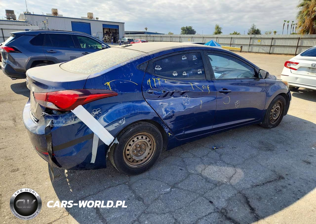 2016 Hyundai Elantra Se VIN:5NPDH4AE4GH735315 - 3
