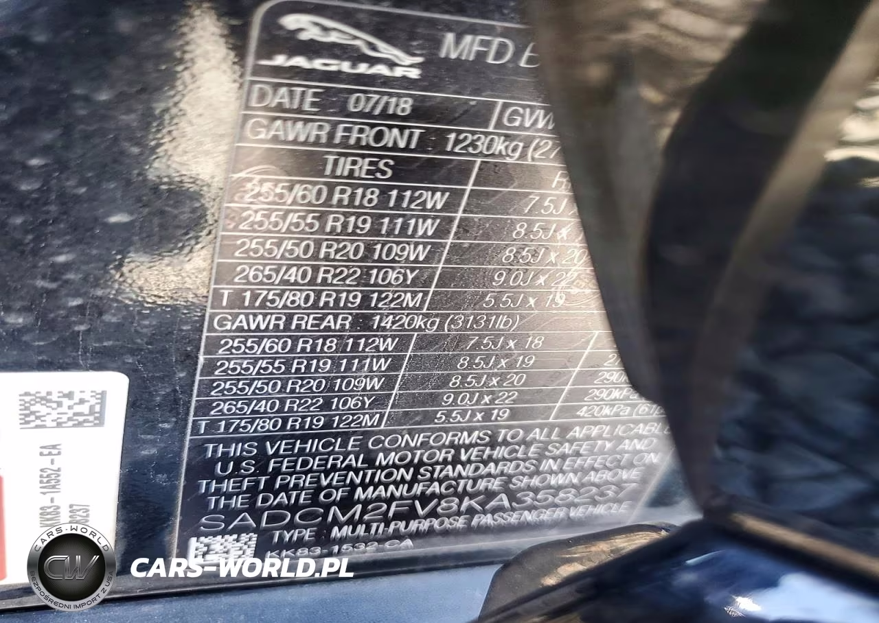 2019 Jaguar F-Pace S VIN:SADCM2FV8KA358237 - 13