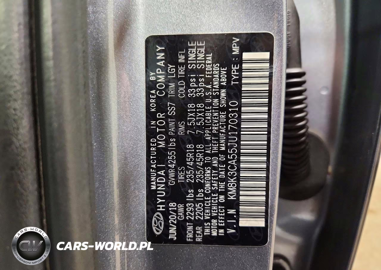 2018 Hyundai Kona Limited VIN:KM8K3CA55JU170310 - 14