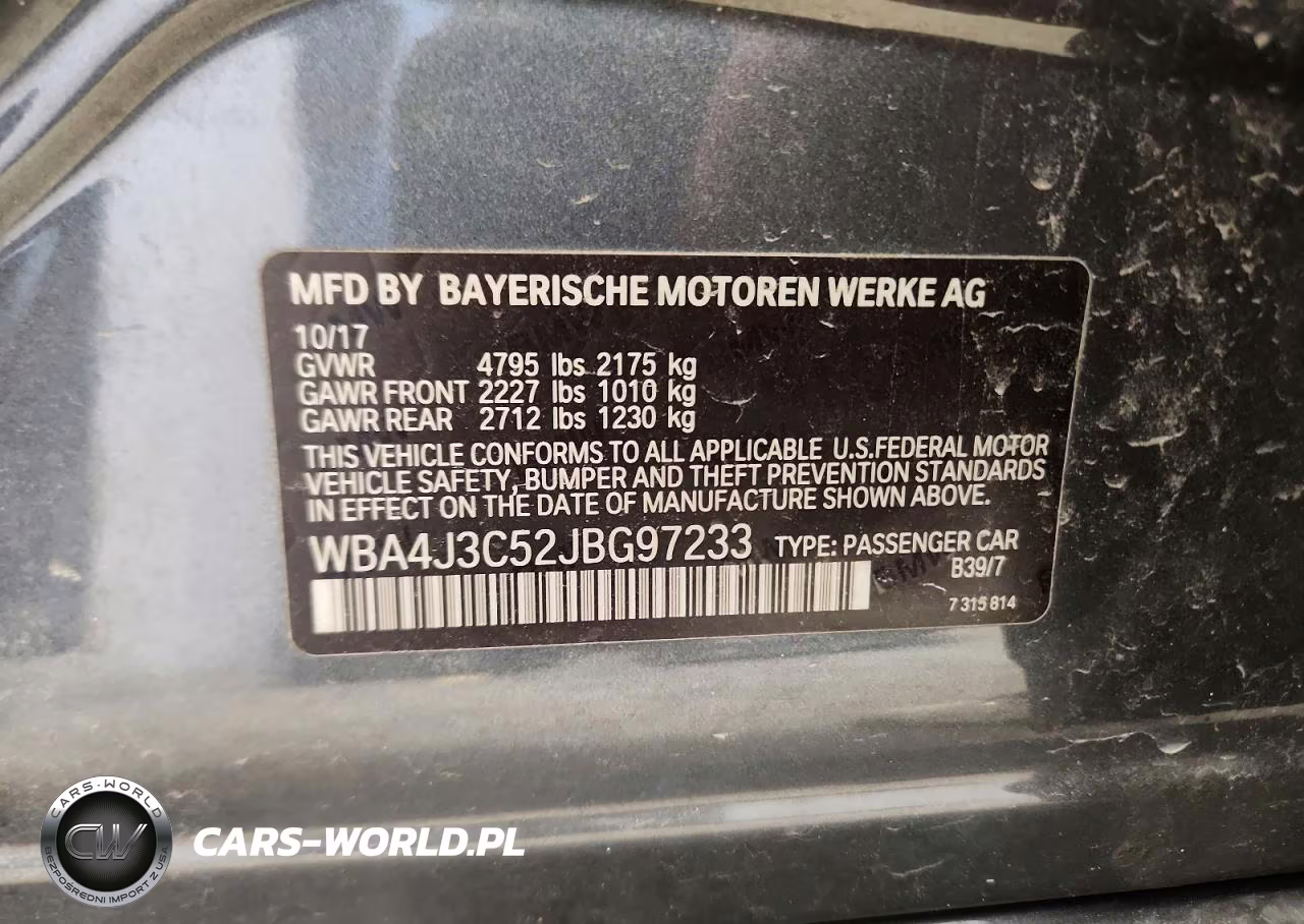 2018 BMW 430I Gran Coupe xDrive VIN:WBA4J3C52JBG97233 - 12