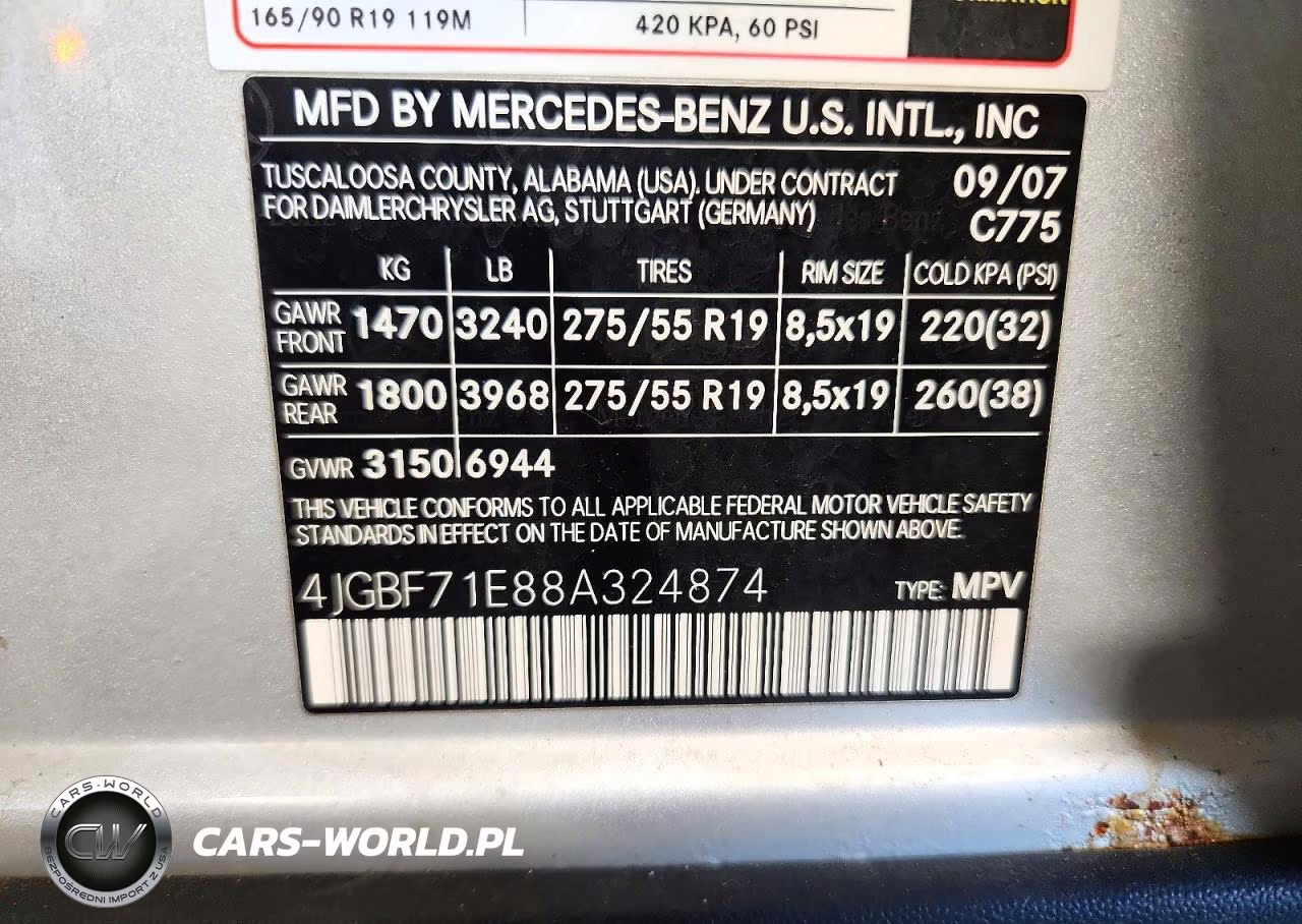 2008 Mercedes-Benz Gl 450 4Matic VIN:4JGBF71E88A324874 - 13