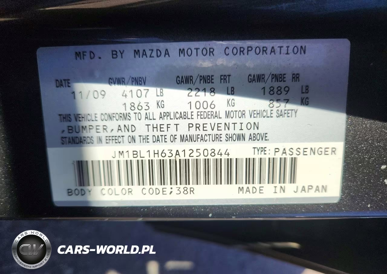 2010 Mazda 3 S VIN:JM1BL1H63A1250844 - 12