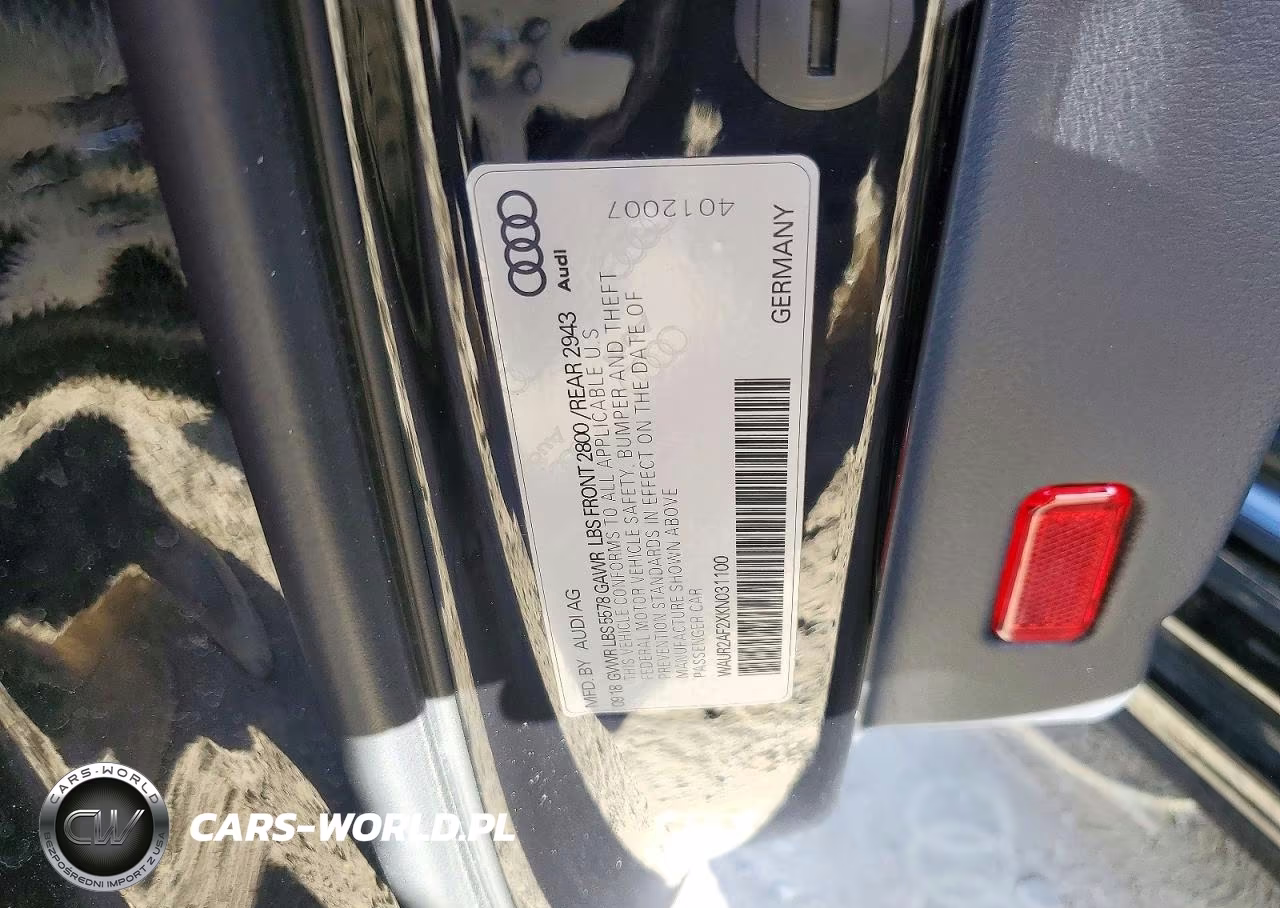 2019 Audi A7 Premium Plus VIN:WAUR2AF2XKN031100 - 12