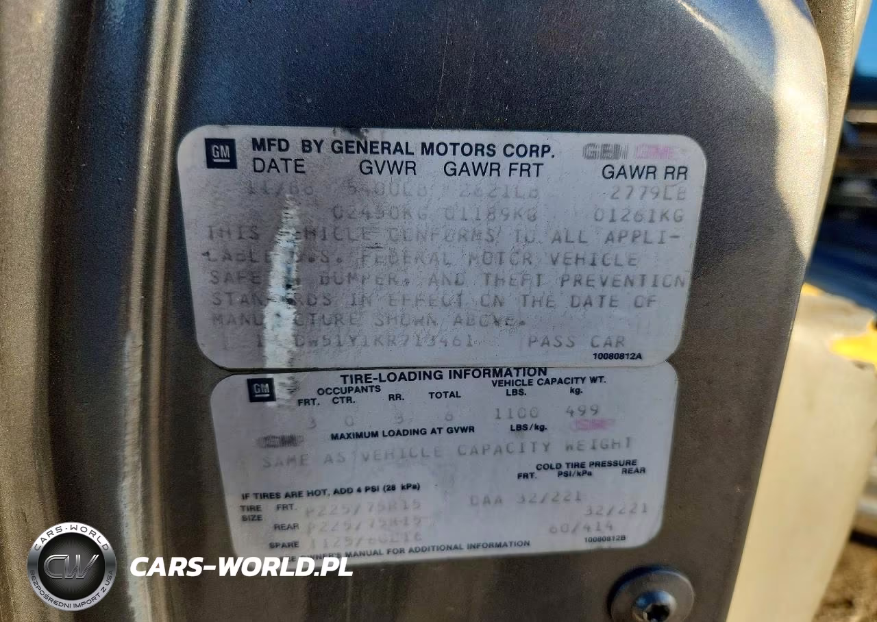 1989 Cadillac Brougham VIN:1G6DW51Y1KR713461 - 12
