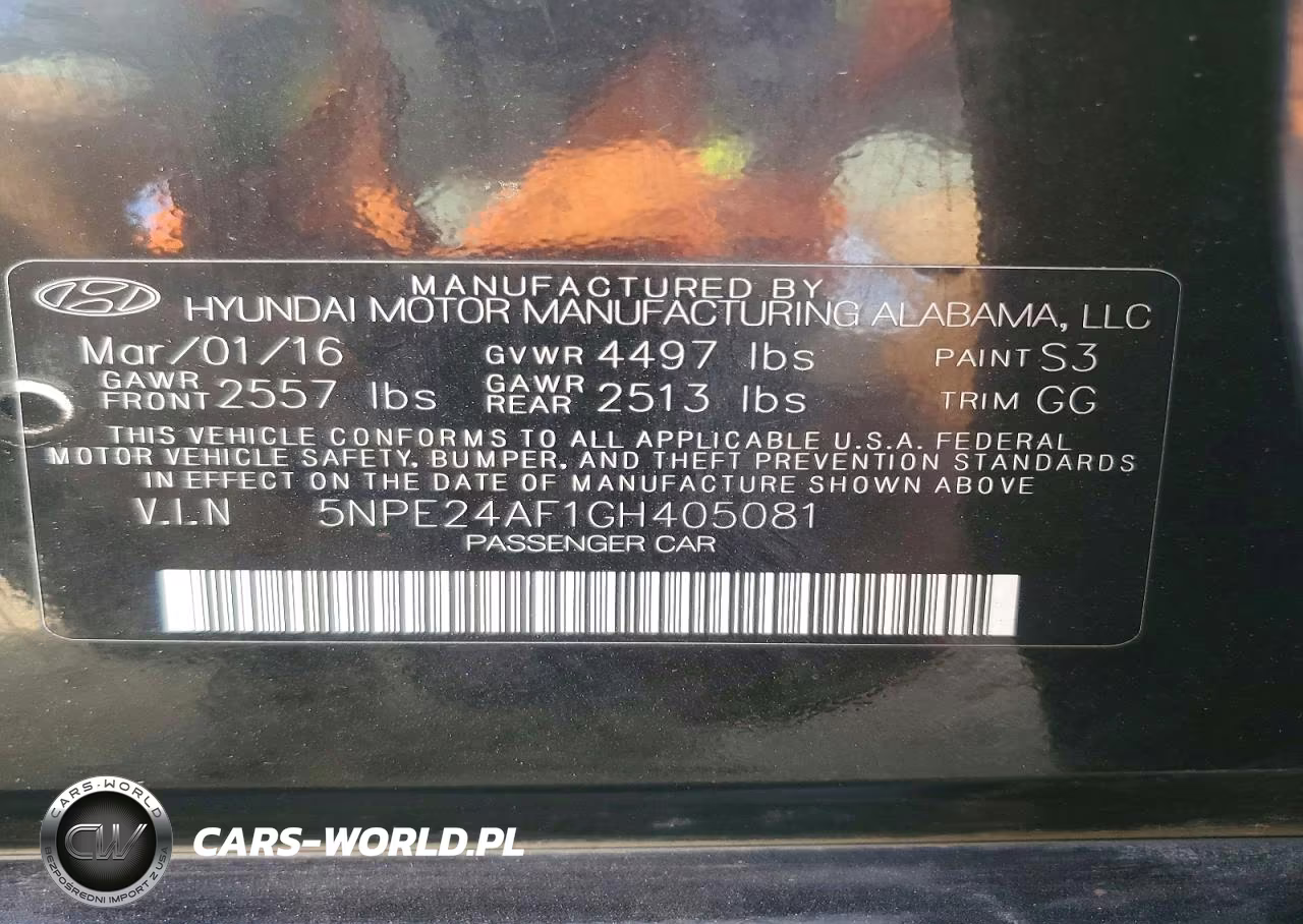 2016 Hyundai Sonata Se VIN:5NPE24AF1GH405081 - 12