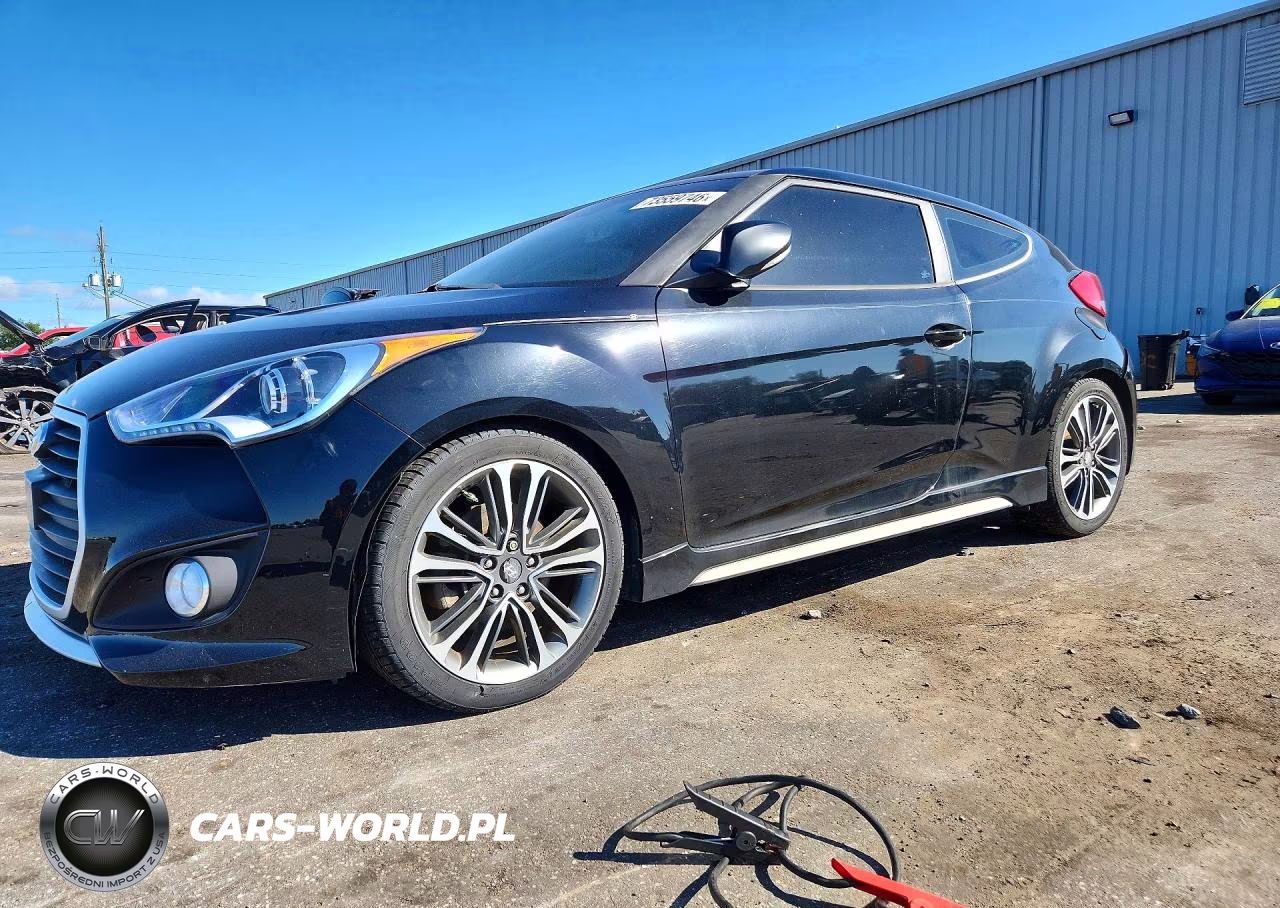 2016 Hyundai Veloster Turbo VIN:KMHTC6AE7GU280029 - 1