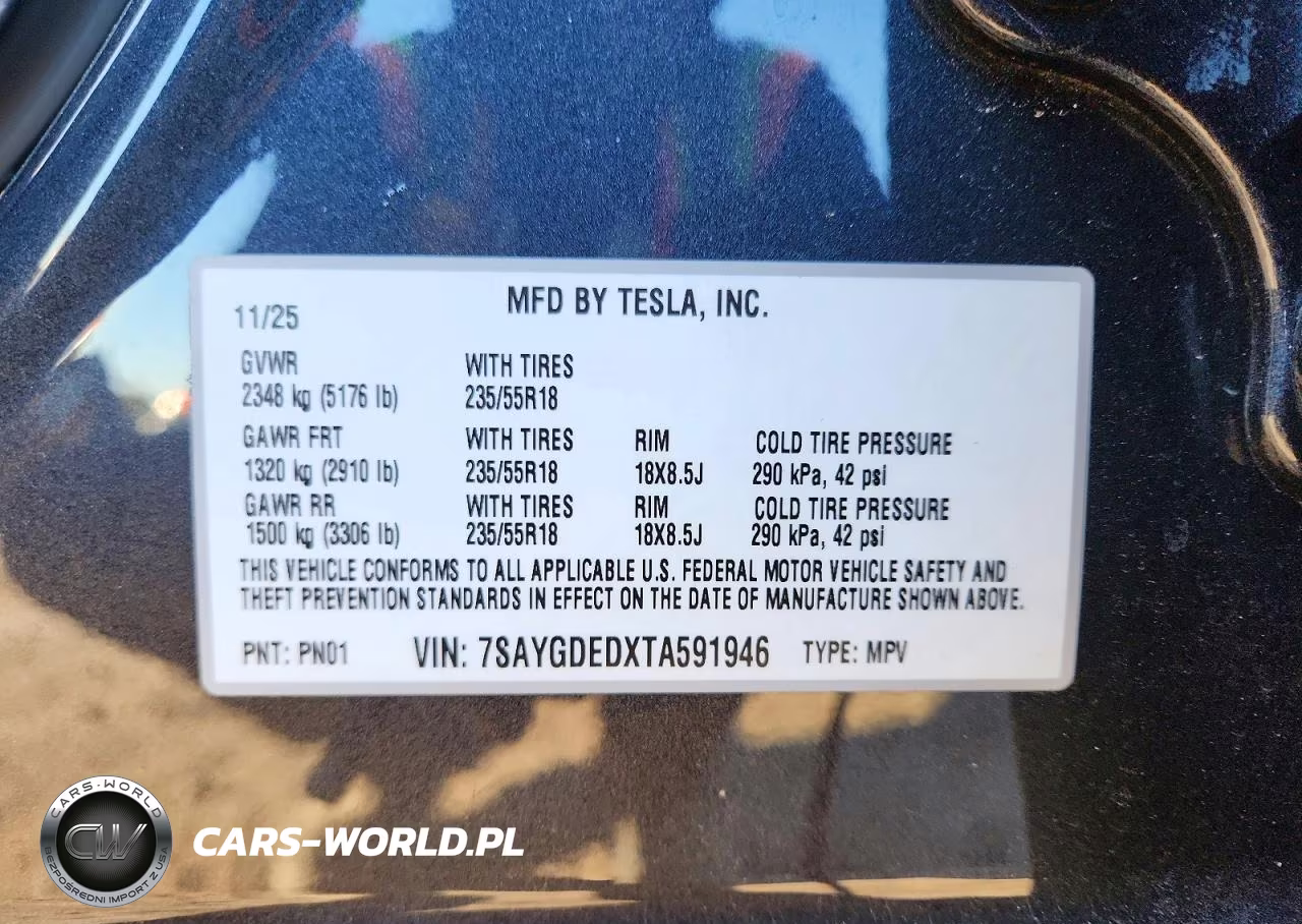 2026 Tesla Model Y VIN:7SAYGDEDXTA591946 - 12