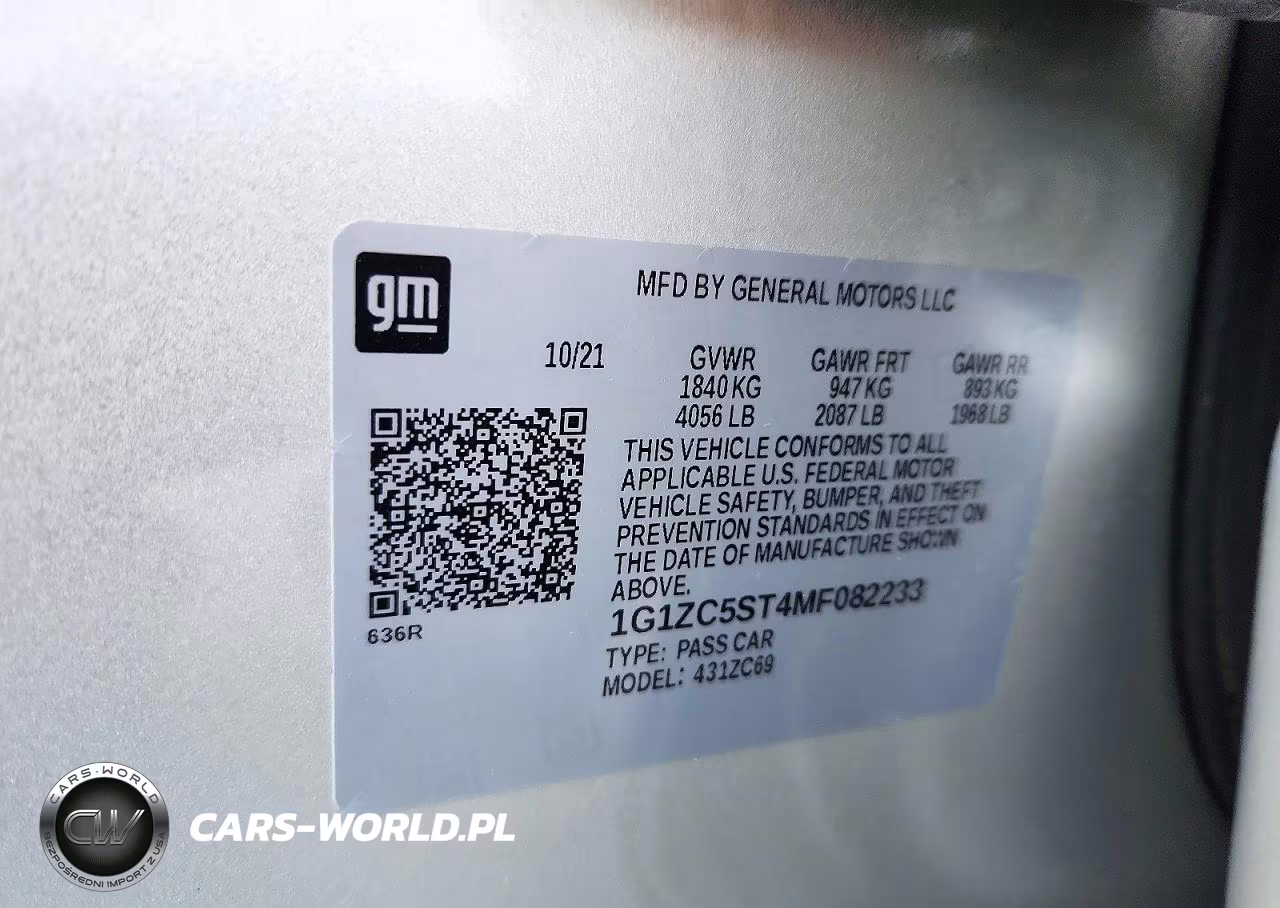 2021 Chevrolet Malibu Ls VIN:1G1ZC5ST4MF082233 - 13