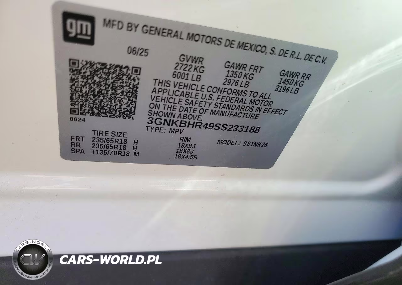 2025 Chevrolet Blazer 2Lt VIN:3GNKBHR49SS233188 - 12