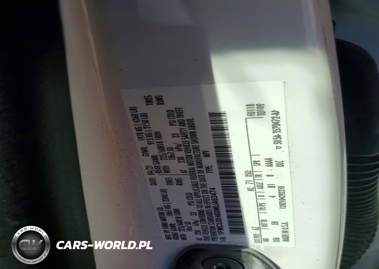 2021 Ford Escape Sel VIN:1FMCU0H60MUA63474 - 13