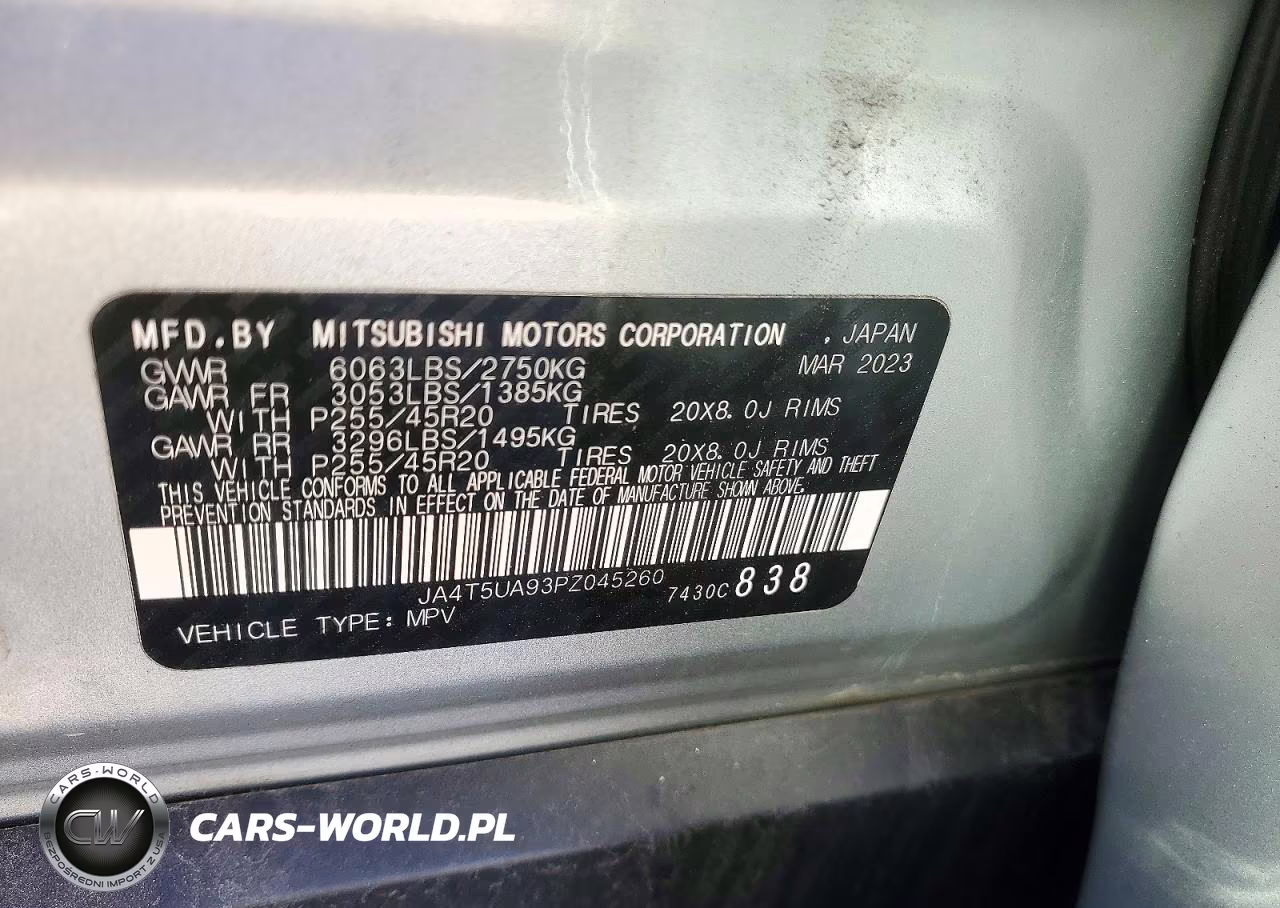 2023 Mitsubishi Outlander Se-Se Technology-Ralliart VIN:JA4T5UA93PZ045260 - 12