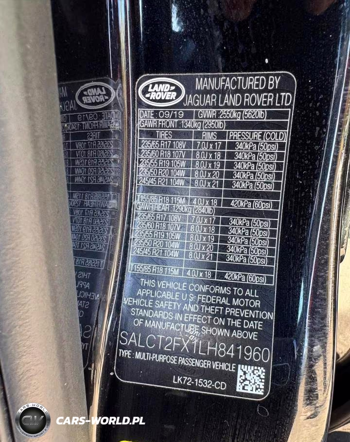 2020 Land Rover Discovery Sport S R-Dynamic VIN:SALCT2FX1LH841960 - 12