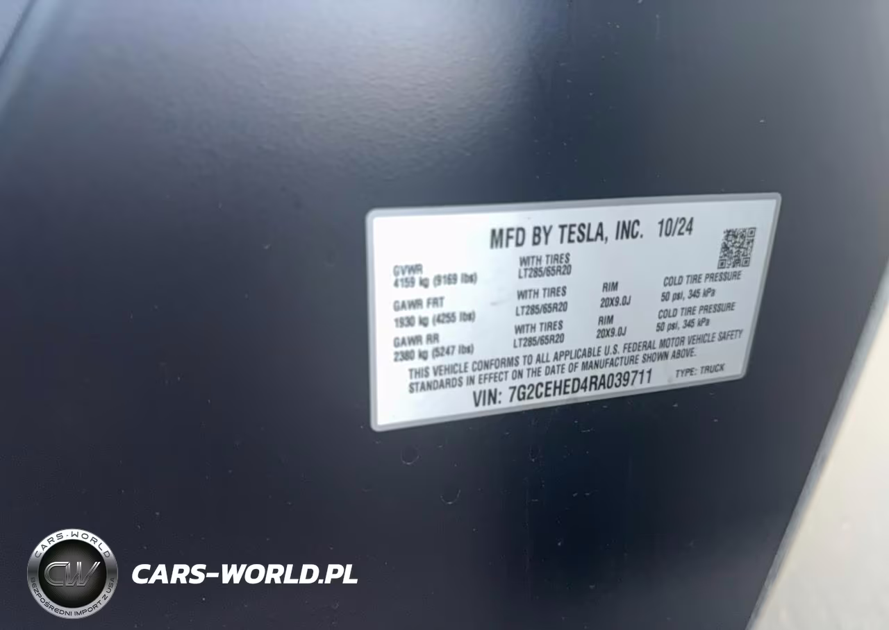 2024 Tesla Cybertruck VIN:7G2CEHED4RA039711 - 10
