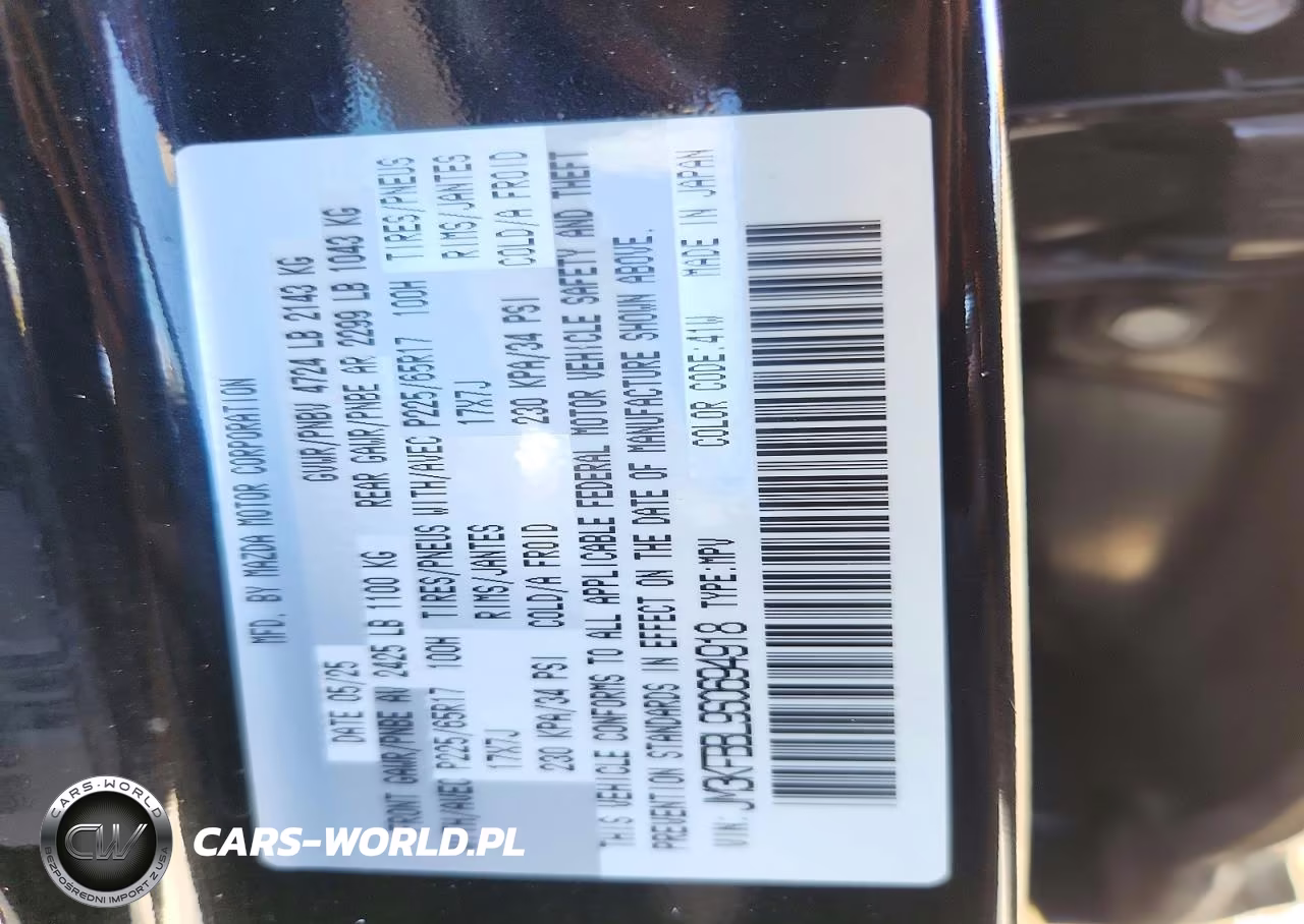 2025 Mazda Cx-5 Select VIN:JM3KFBBL9S0694918 - 13