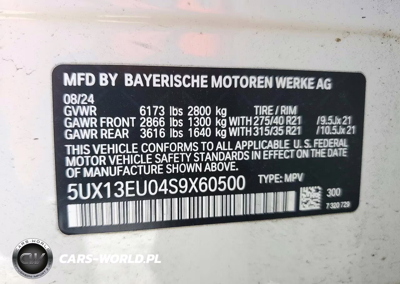 2025 BMW X5 Sdrive 40I VIN:5UX13EU04S9X60500 - 13