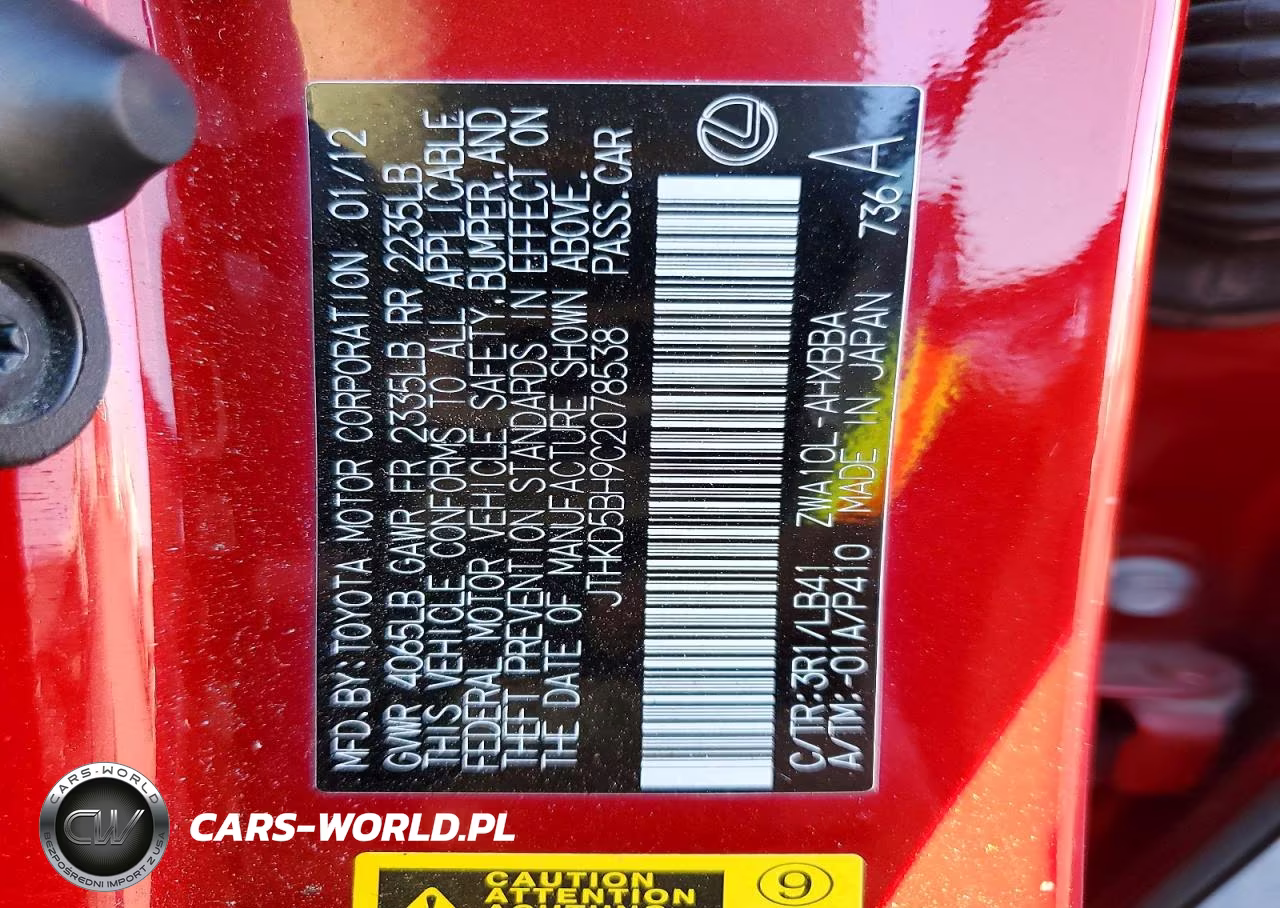 2012 Lexus Ct 200H Premium VIN:JTHKD5BH9C2078538 - 12