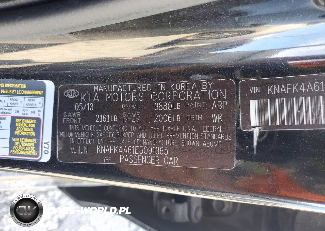 2014 Kia Forte Lx VIN:KNAFK4A61E5091365 - 12