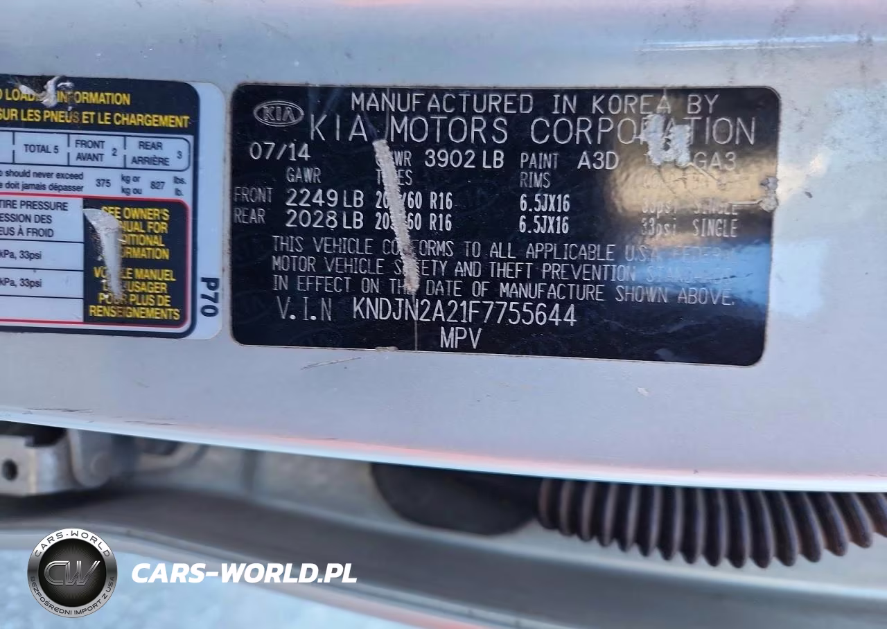 2015 Kia Soul Base VIN:KNDJN2A21F7755644 - 12