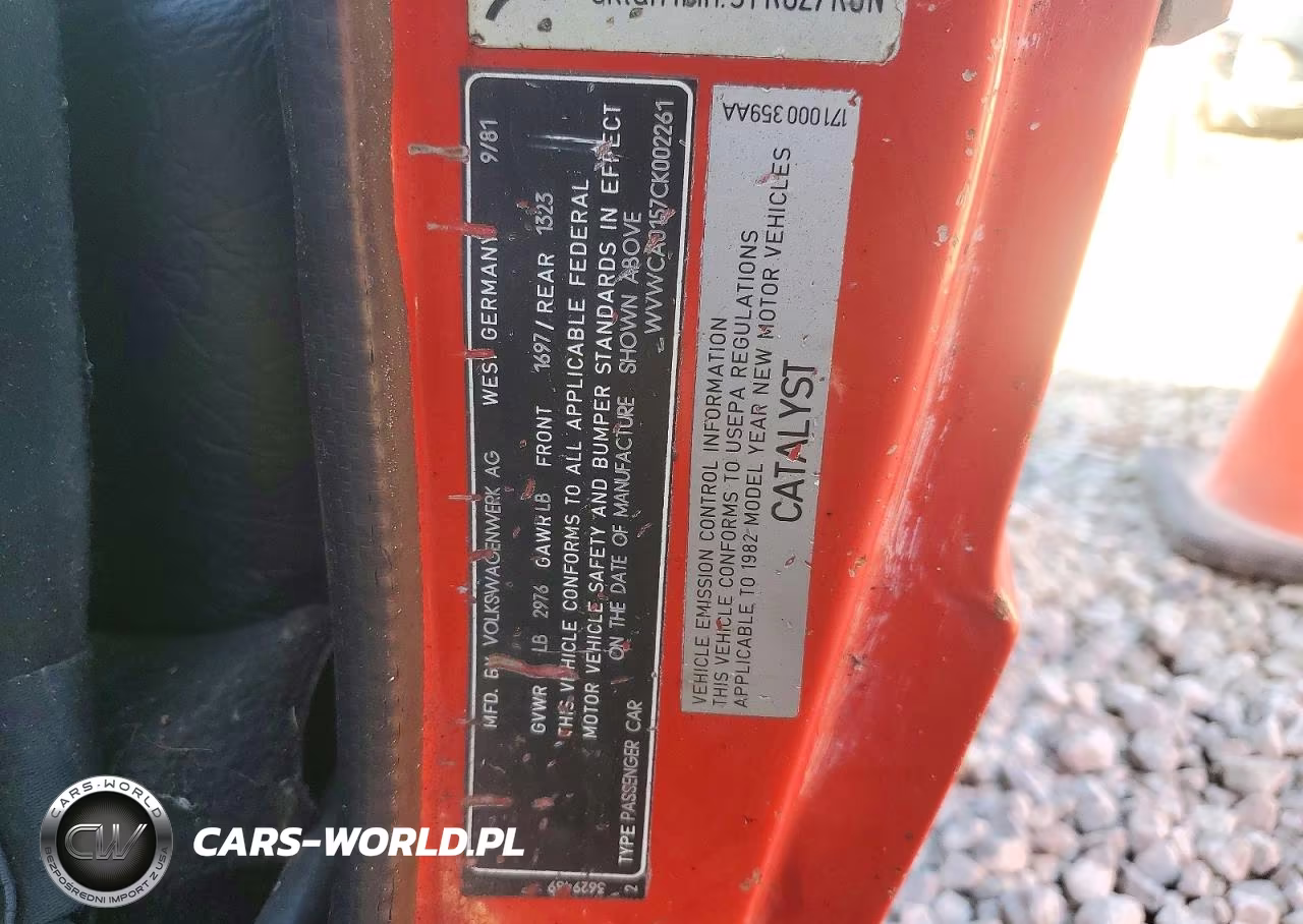 1982 Volkswagen Rabbit Deluxe VIN:WVWCA0157CK002261 - 13