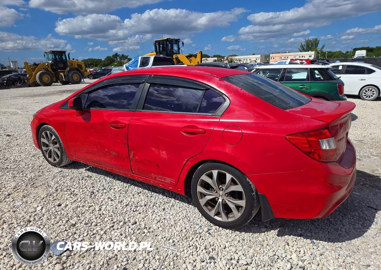 2012 Honda Civic Si VIN:2HGFB6E58CH702189 - 2