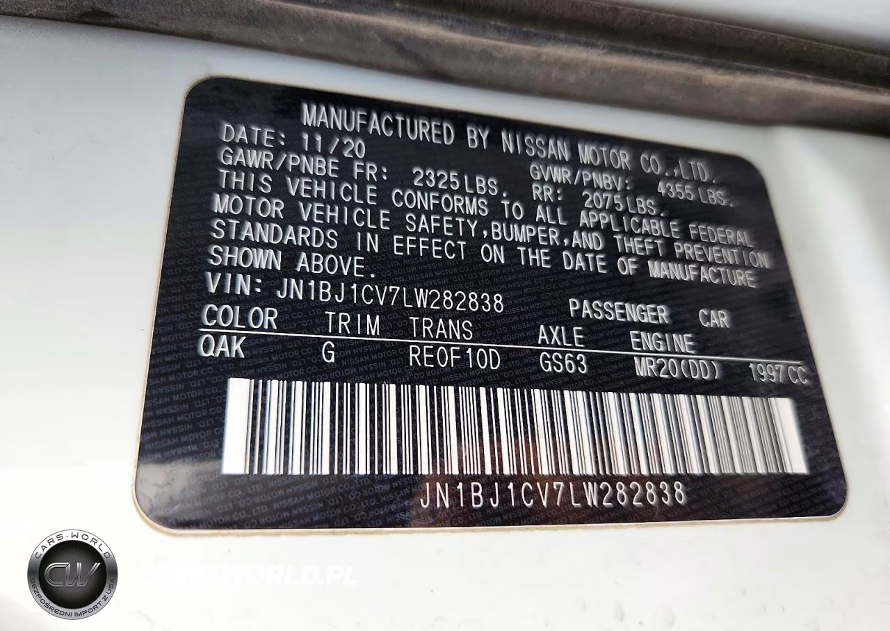 2020 Nissan Rogue Sport S VIN:JN1BJ1CV7LW282838 - 14