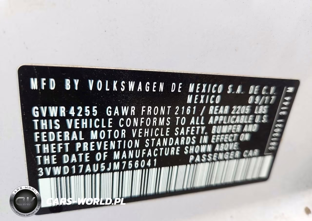 2018 Volkswagen Golf Sportwagen S VIN:3VWD17AU5JM756041 - 13