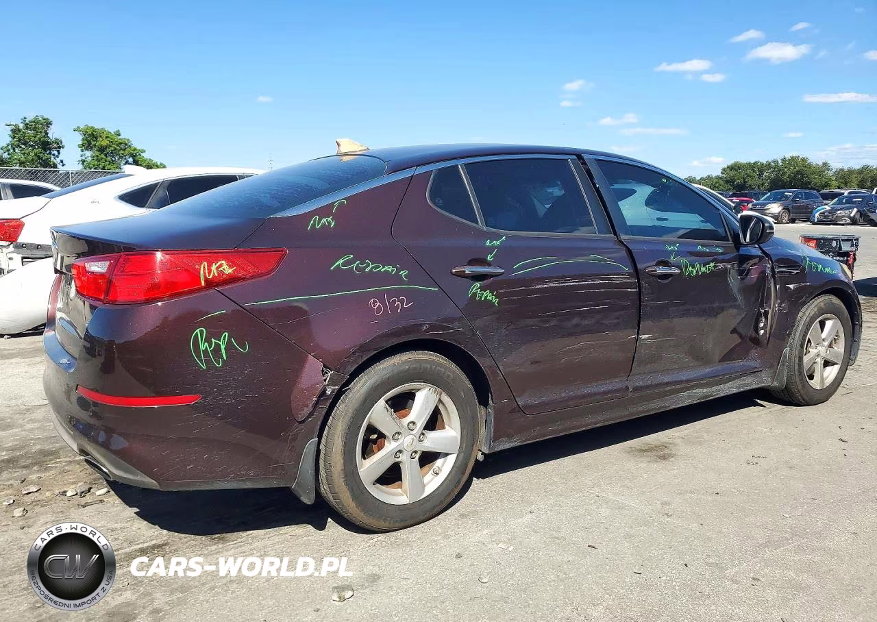 2014 Kia Optima Lx VIN:5XXGM4A75EG326100 - 3