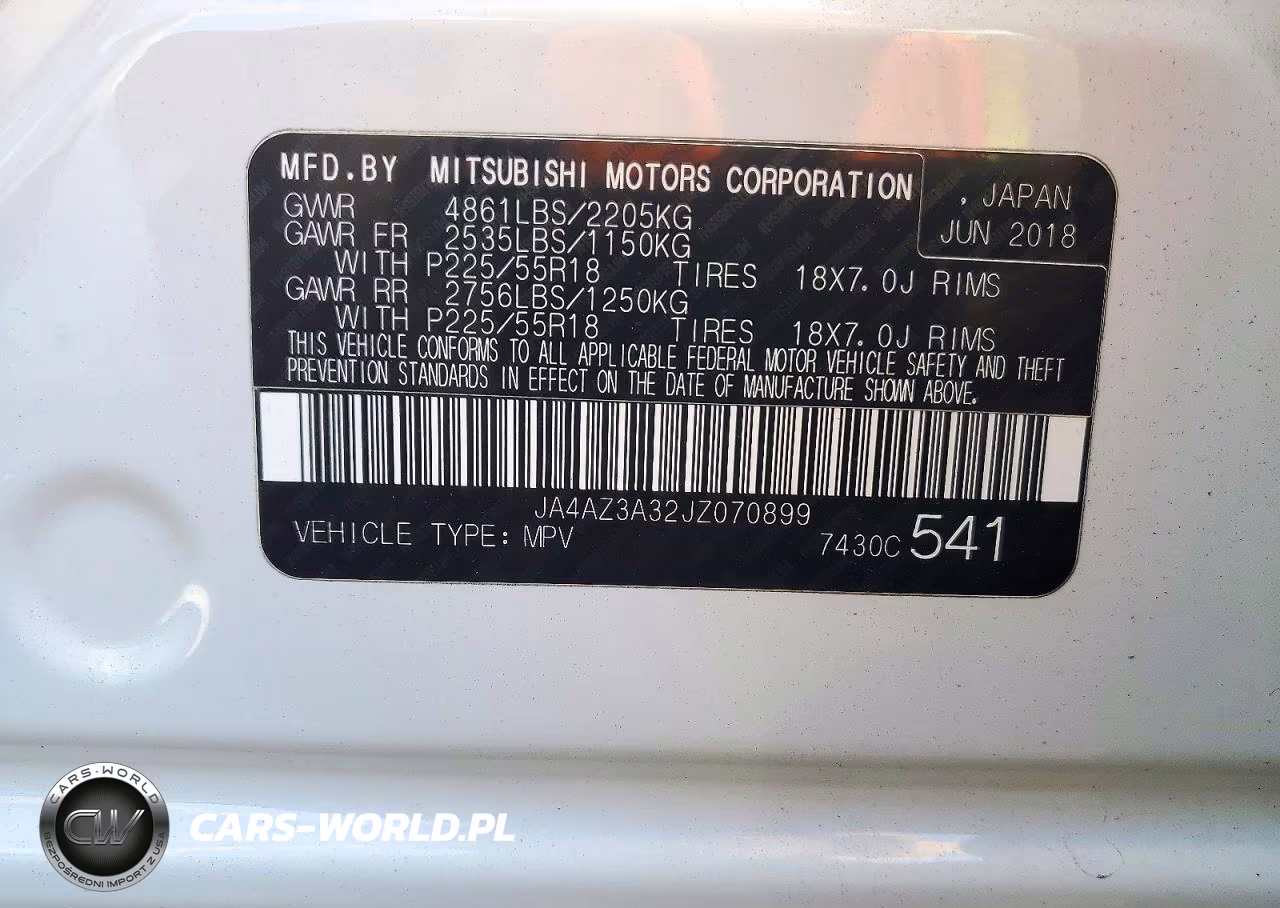 2018 Mitsubishi Outlander Se VIN:JA4AZ3A32JZ070899 - 13