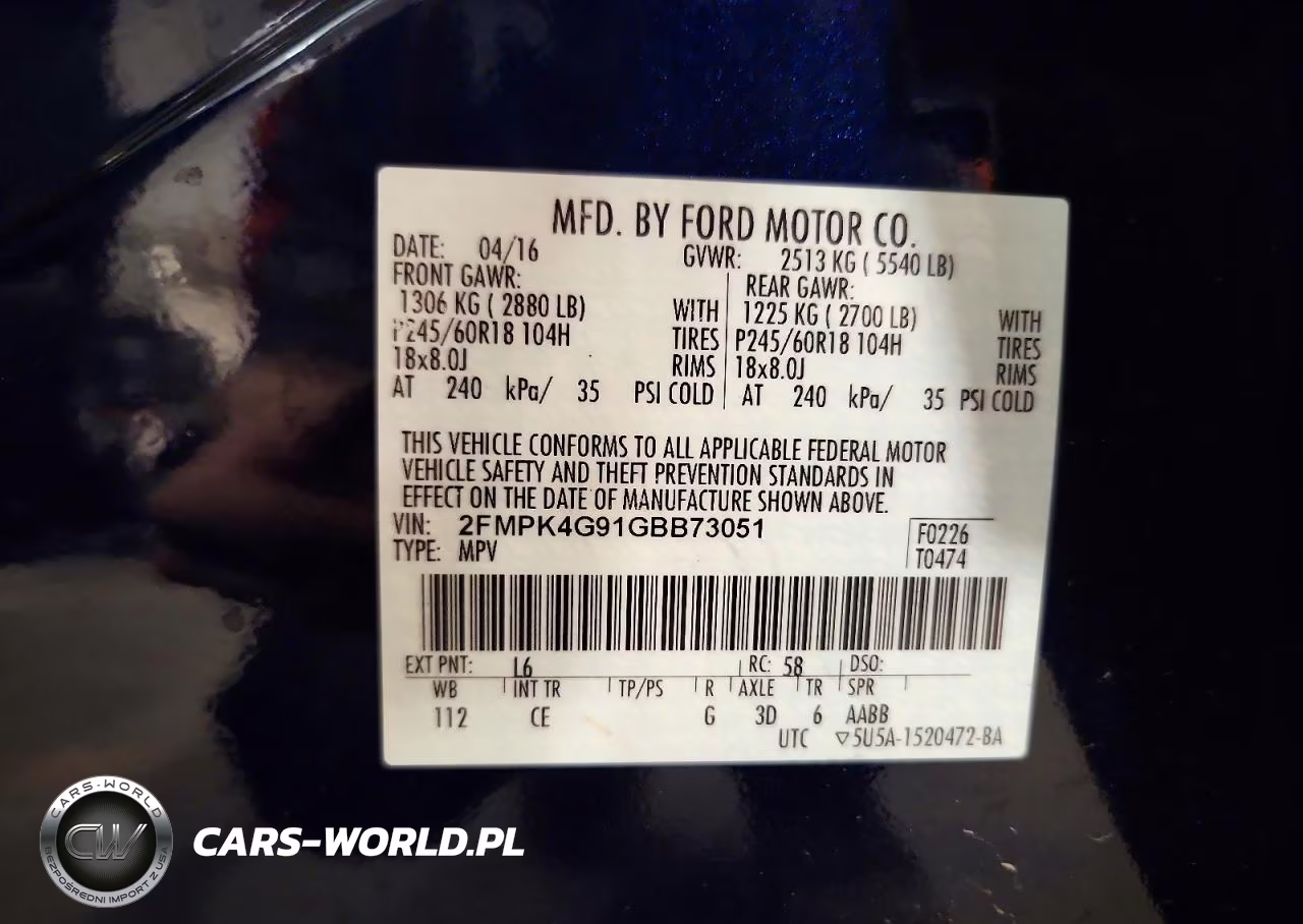 2016 Ford Edge Se VIN:2FMPK4G91GBB73051 - 14