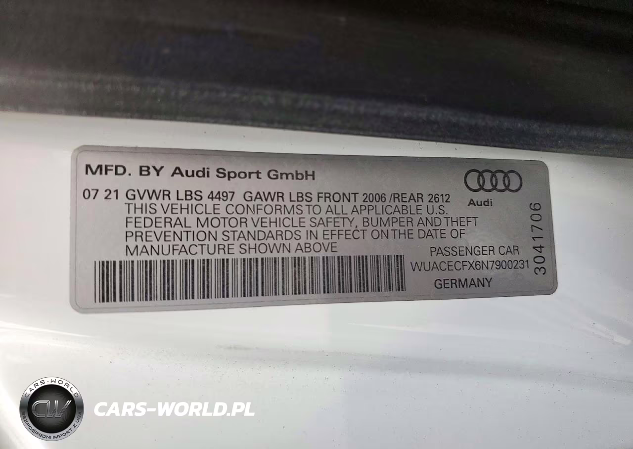 2022 Audi R8 VIN:WUACECFX6N7900231 - 12