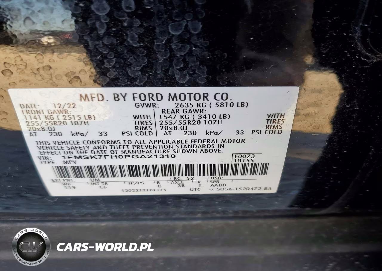 2023 Ford Explorer Limited VIN:1FMSK7FH0PGA21310 - 13