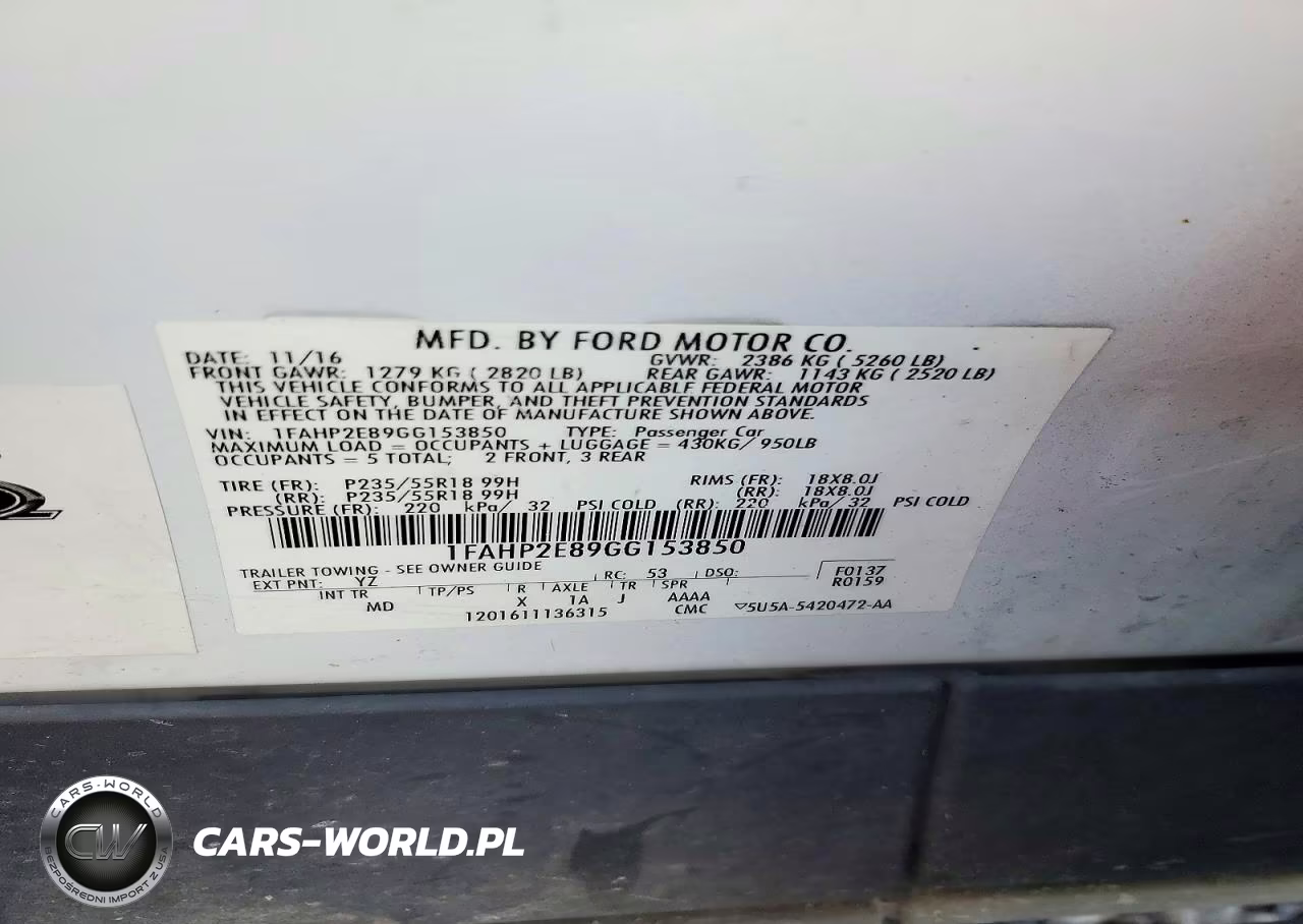 2016 Ford Taurus Sel VIN:1FAHP2E89GG153850 - 12