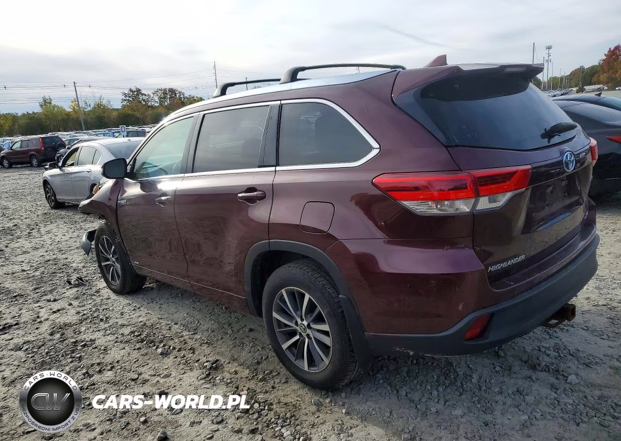 2018 Toyota Highlander Hybrid Xle VIN:5TDJGRFH4JS046284 - 2